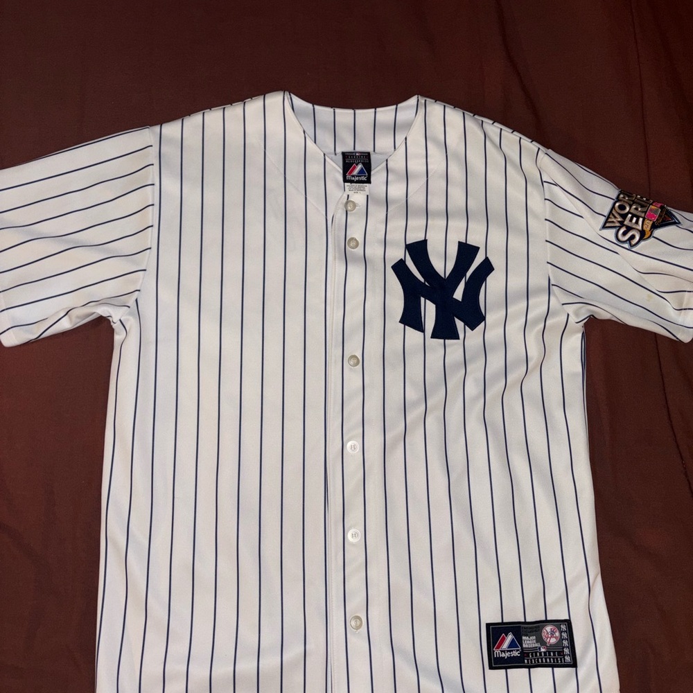 Majestic New York Yankees Pinstripe Jersey -09 World Series - Dereck Jeter